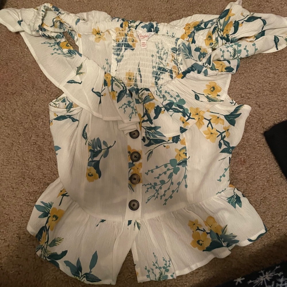 floral tank top that i have never worn before